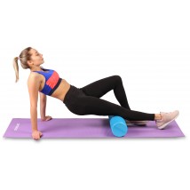 Ролик массажный для йоги INDIGO Foam roll IN045 30*15 см Розовый