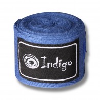 Бинт боксёрский INDIGO х/б, нейлон 1115 3,5 м Синий